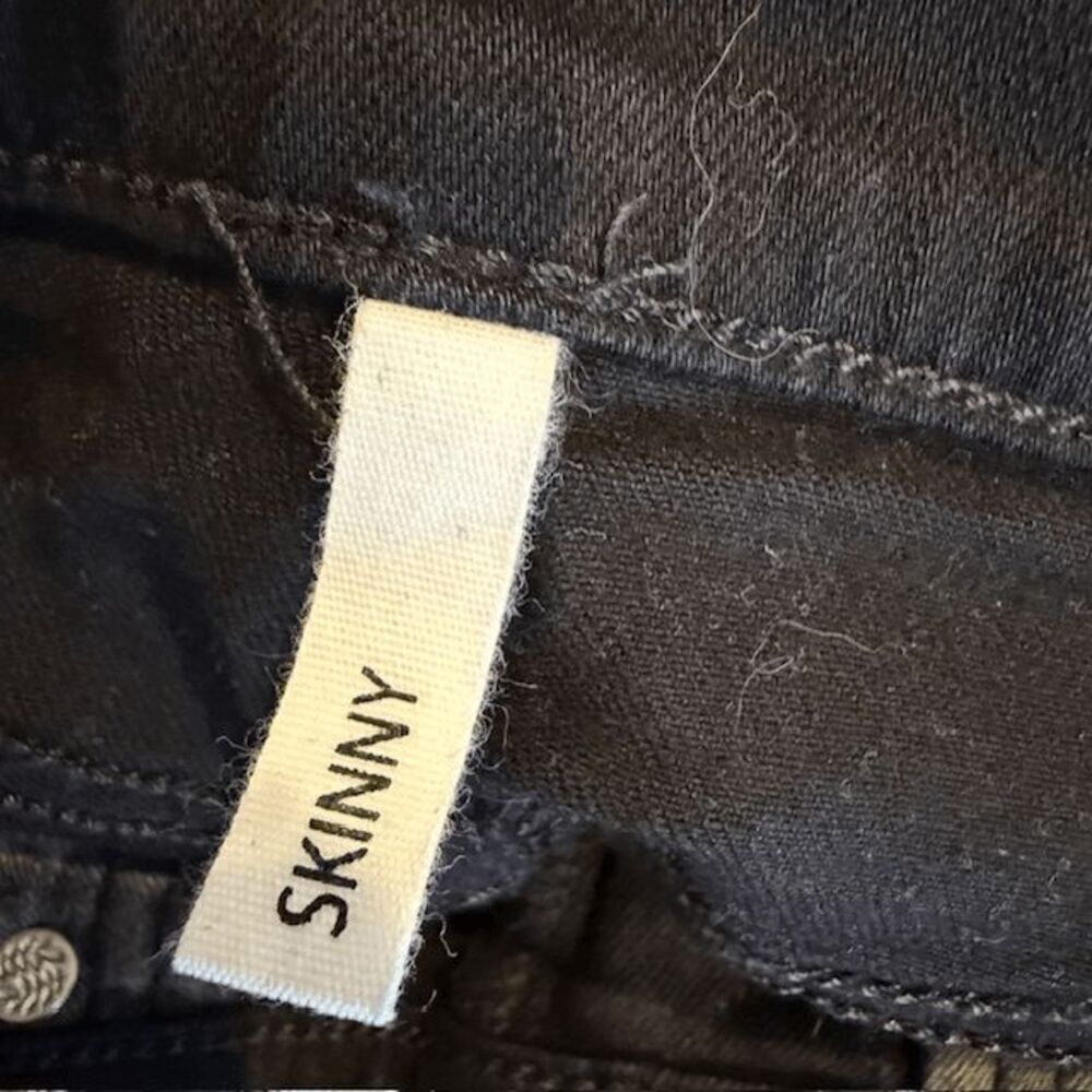 Rag & Bone Skinny Jeans in Coal Black Wash Stretch Size 24 - Picture 6 of 12
